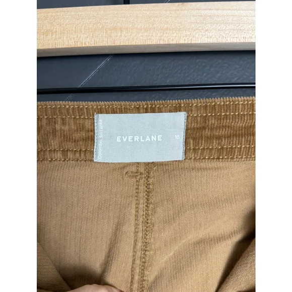 Women's Everlane Sailor Corduroy Pants, Size 16, Brown Wide Leg Trendy Spring - Picture 4 of 4